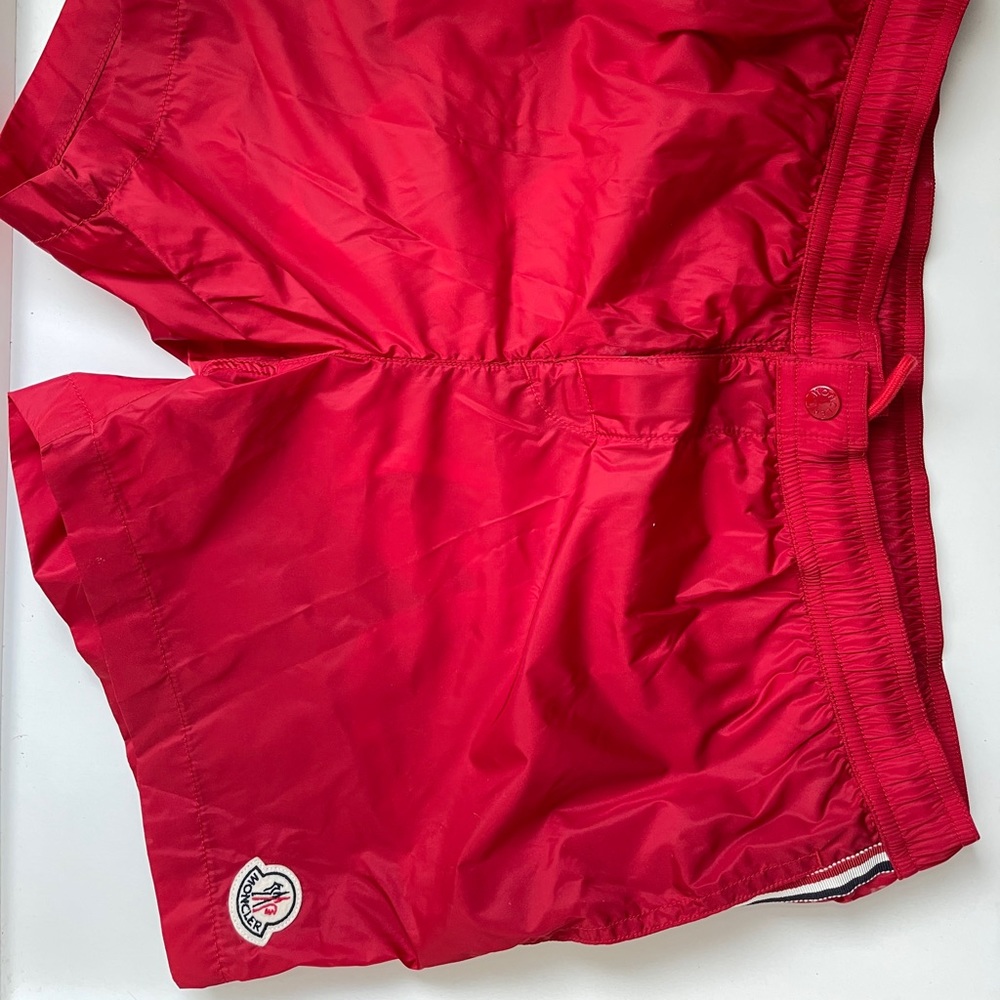 Men’s Red Moncler Swim Trunk